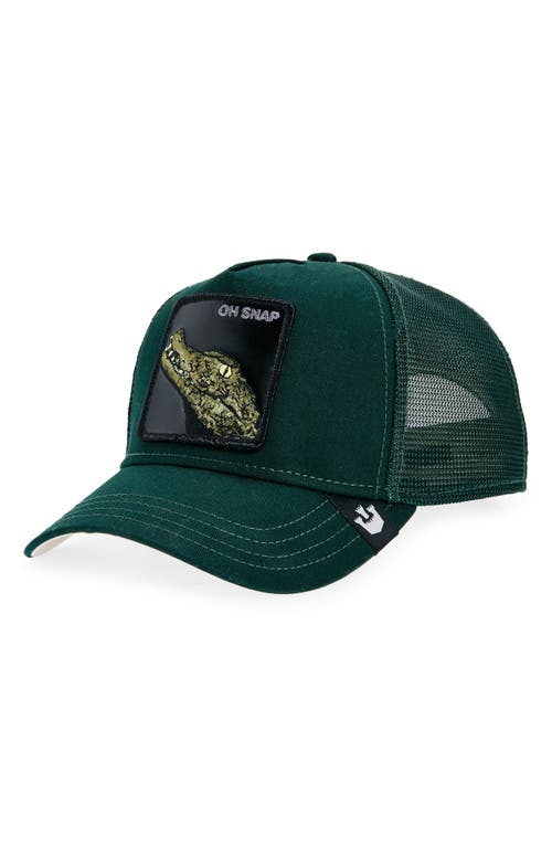 Goorin Bros . The Oh Snap Alligator Trucker Hat In Green