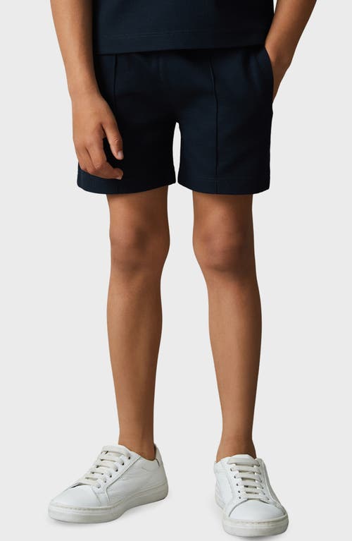 Shop Reiss Kids' Pluto Sr. Drawstring Shorts In Navy