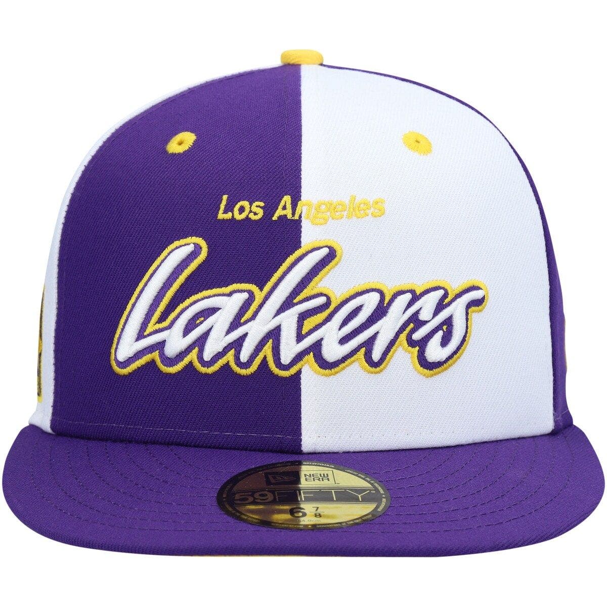 New Era Men's New Era Purple/White Los Angeles Lakers Script Pinwheel 59FIFTY Fitted Hat Nordstrom