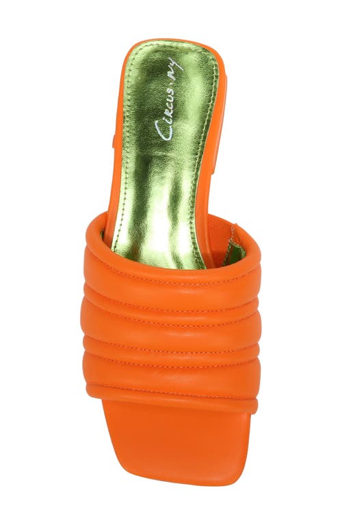 Shop Circus Ny By Sam Edelman Joana Slide Sandal In Orange Popsicle/green
