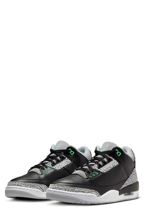 Jordan Air  3 Retro Sneaker In Black