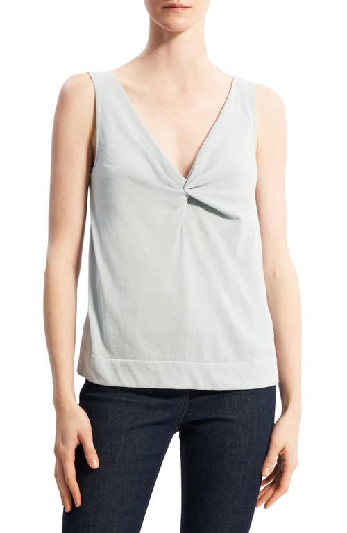 Theory Bristo Twist Front Cotton Blend Tank in Harbor at Nordstrom, Size Small