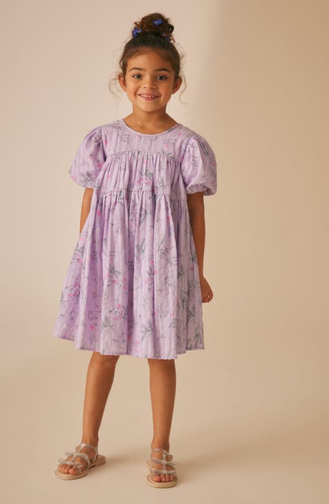 Kids' Croswell Shimmer Stripe Babydoll Dress (Little Kid)