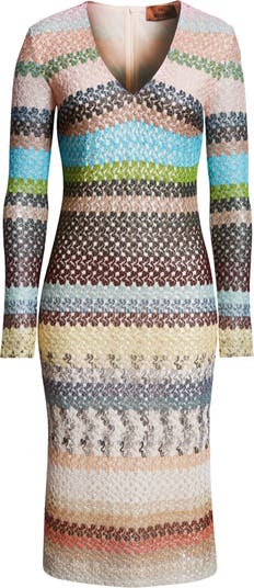 Missoni v-neck twisted discount lame dress nordstrom