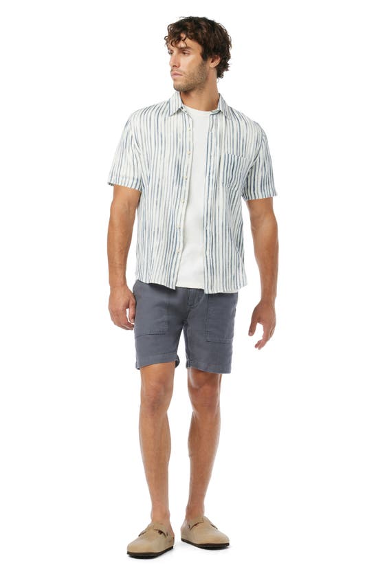 Shop Joe's Scott Stripe Short Sleeve Button-up Shirt In Painter Stripe