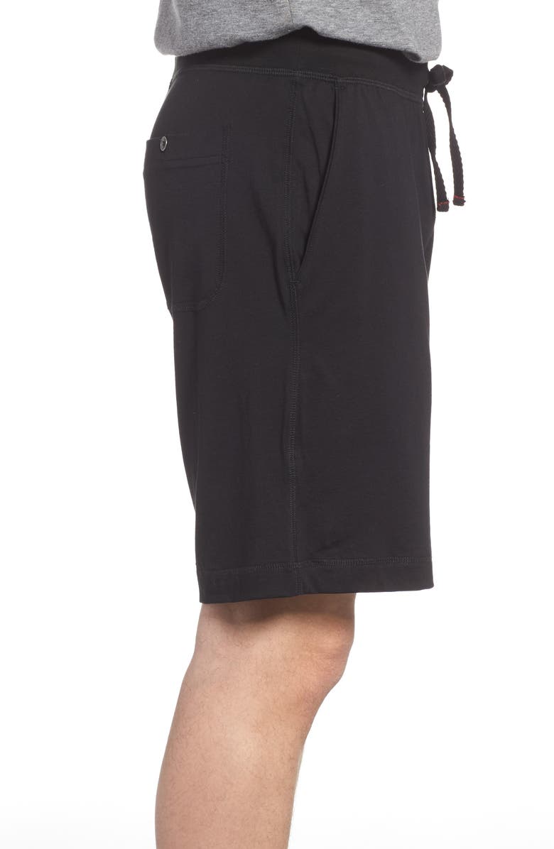 Daniel Buchler Peruvian Pima Cotton Shorts, Alternate, color, Black