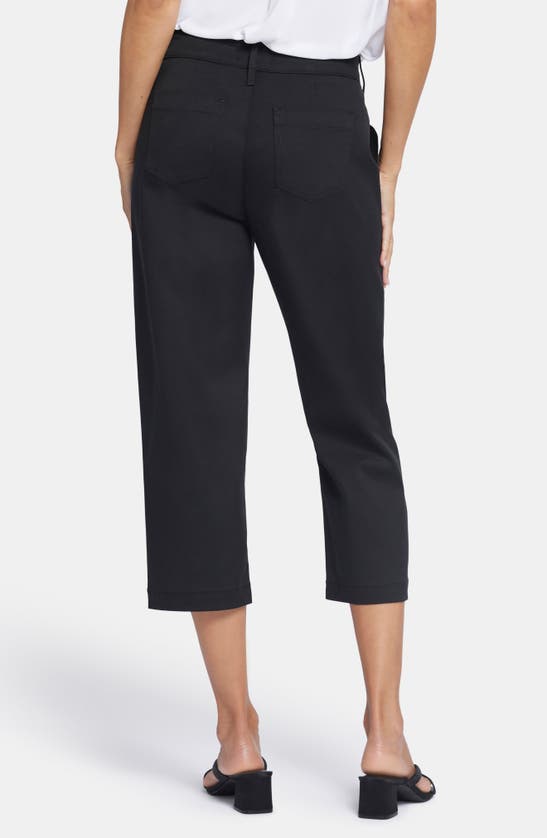 Nydj Utility High Waist Crop Pants In Black
