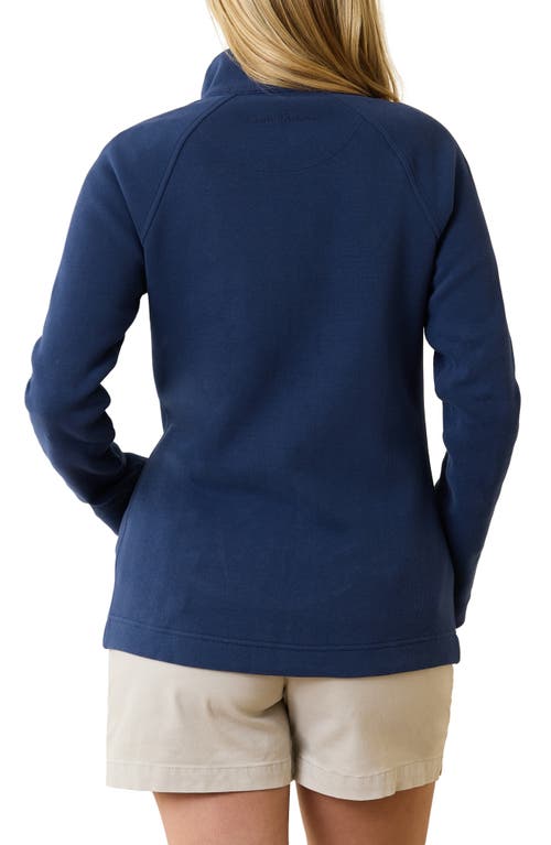 Shop Tommy Bahama New Aruba Zip Jacket In Island Navy