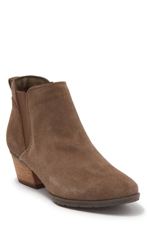 Shop Blondo Victory Waterproof Bootie In Dk Taupe Suede