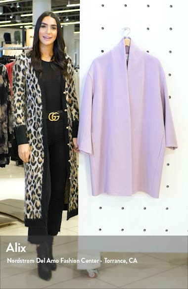 longline wool blend coat