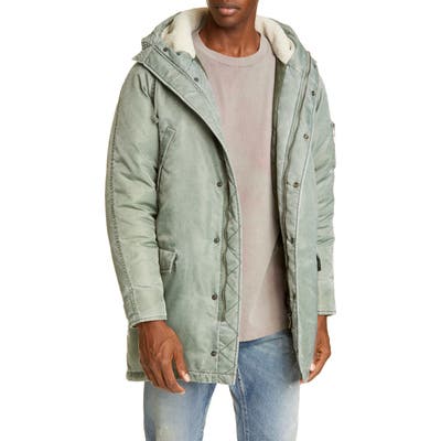 John Elliott Nicasio Hooded Down Nylon Coat, Green