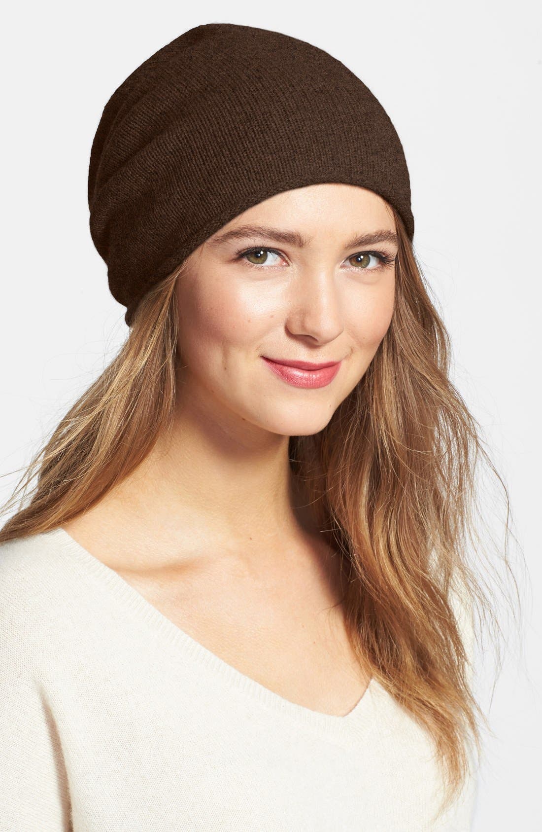 Halogen® Slouchy Cashmere Beanie | Nordstrom
