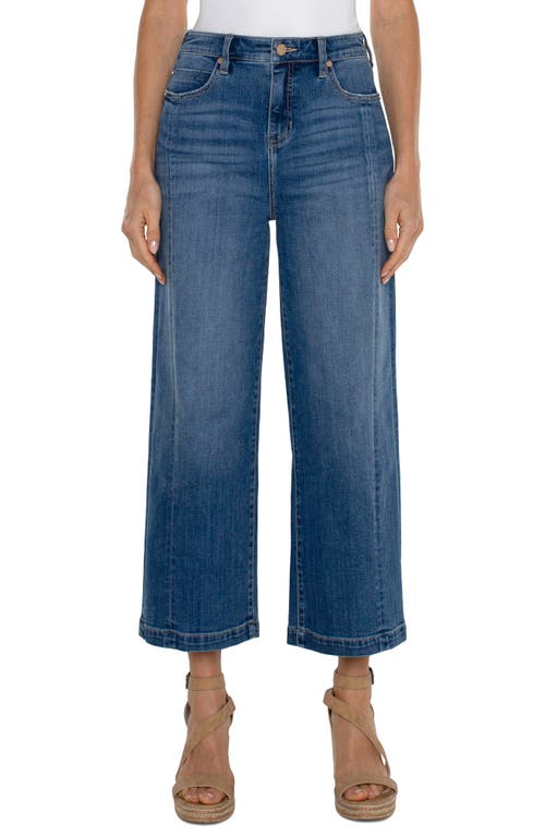 Liverpool Los Angeles Stride Seamed High Waist Crop Wide Leg Jeans Newcastle at Nordstrom,