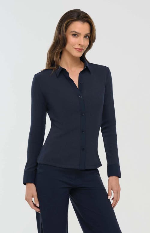 Shop Anatomie Jess Shirt In Navy