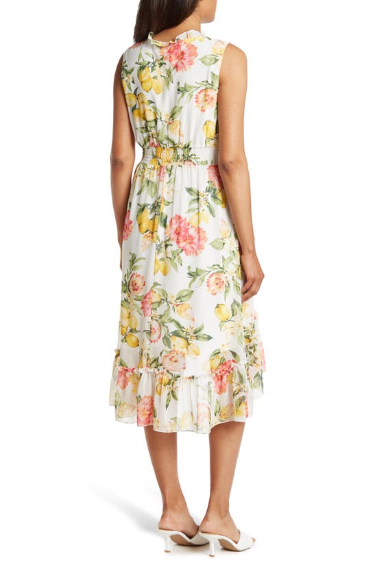 Shop Love By Design Lavania Hi-low Maxi Dress In Lemons And Flowers