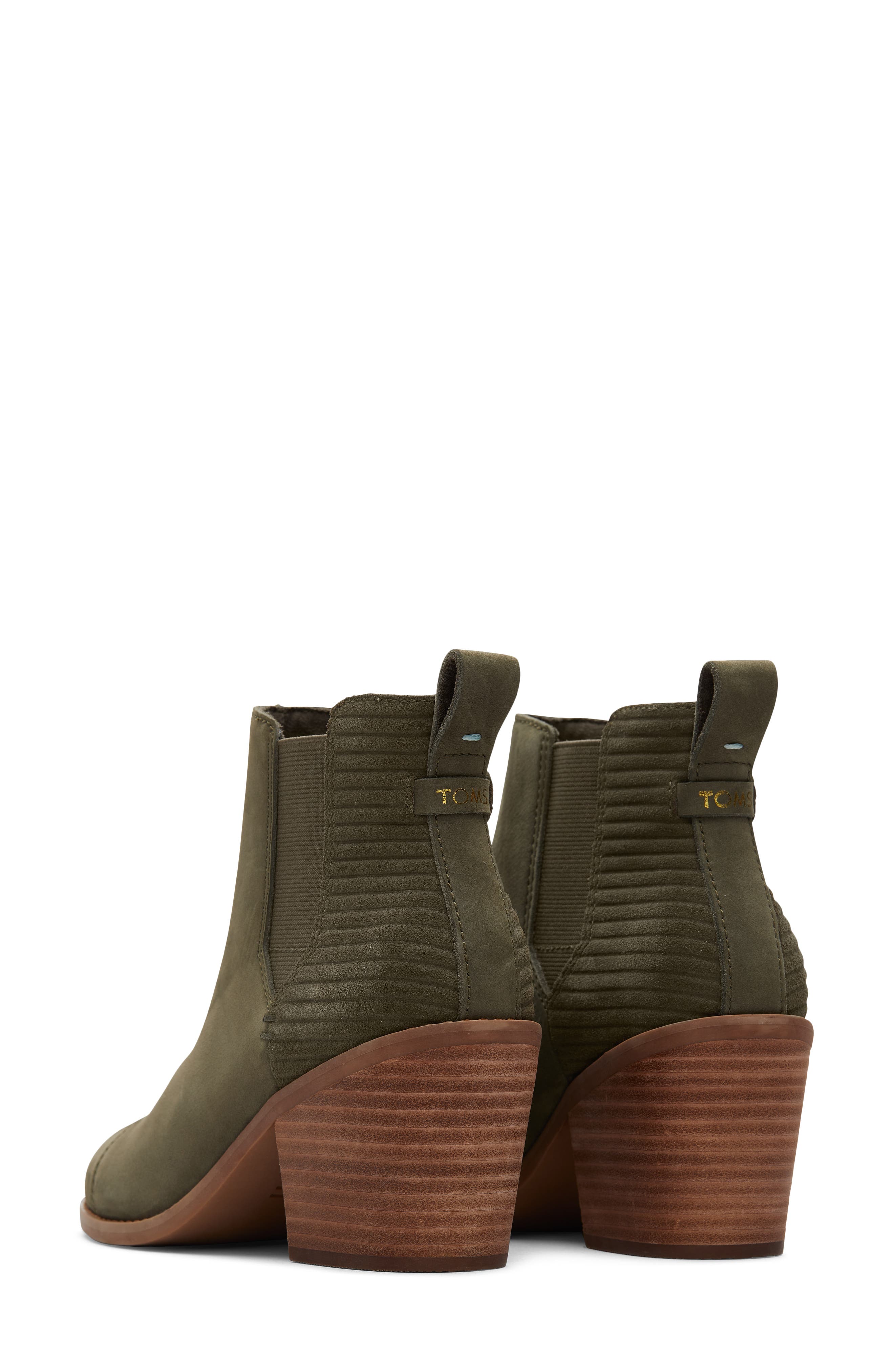 TOMS Everly Chelsea Boot, Alternate, color, MEDIUM GREEN