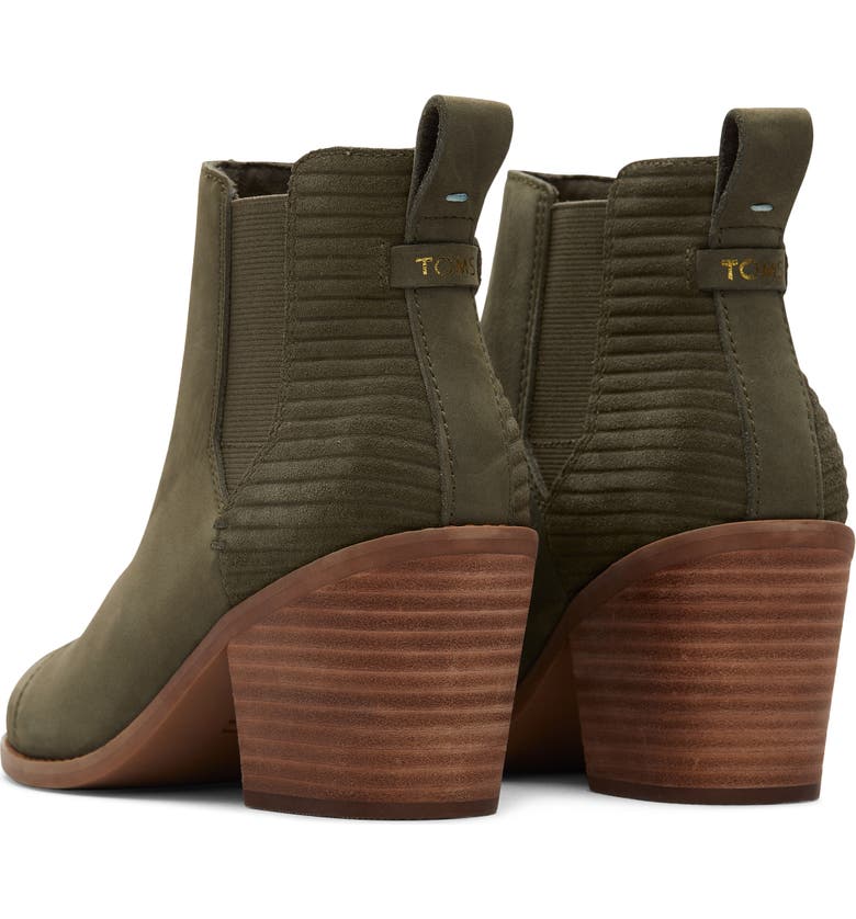 TOMS Everly Chelsea Boot, Alternate, color, MEDIUM GREEN