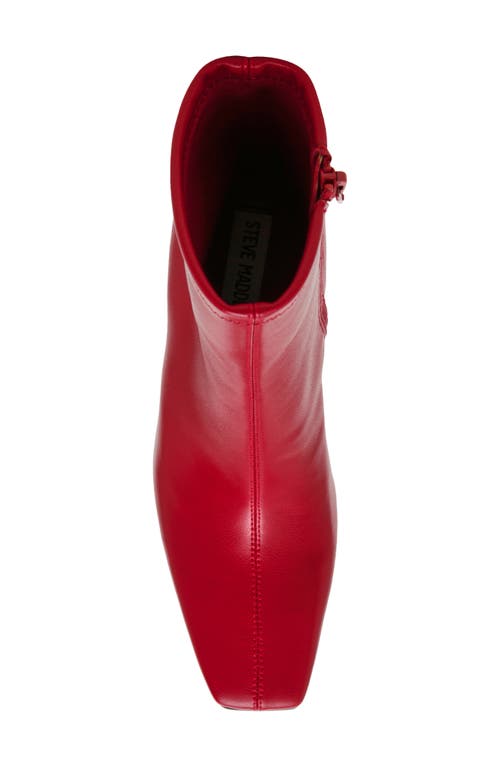 Shop Steve Madden Vinka Bootie In Dark Red