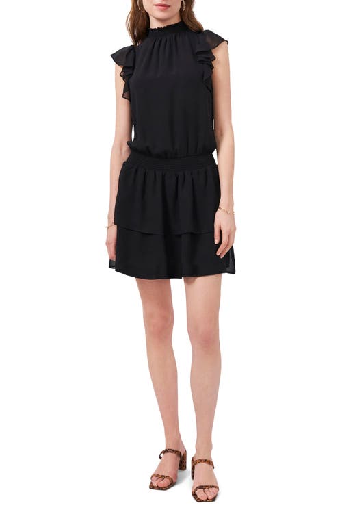 1.STATE Flutter Sleeve Dress Rich Black at Nordstrom,