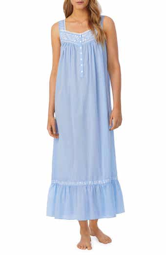 Eileen West Floral-Print Cotton Nightgown - ShopStyle