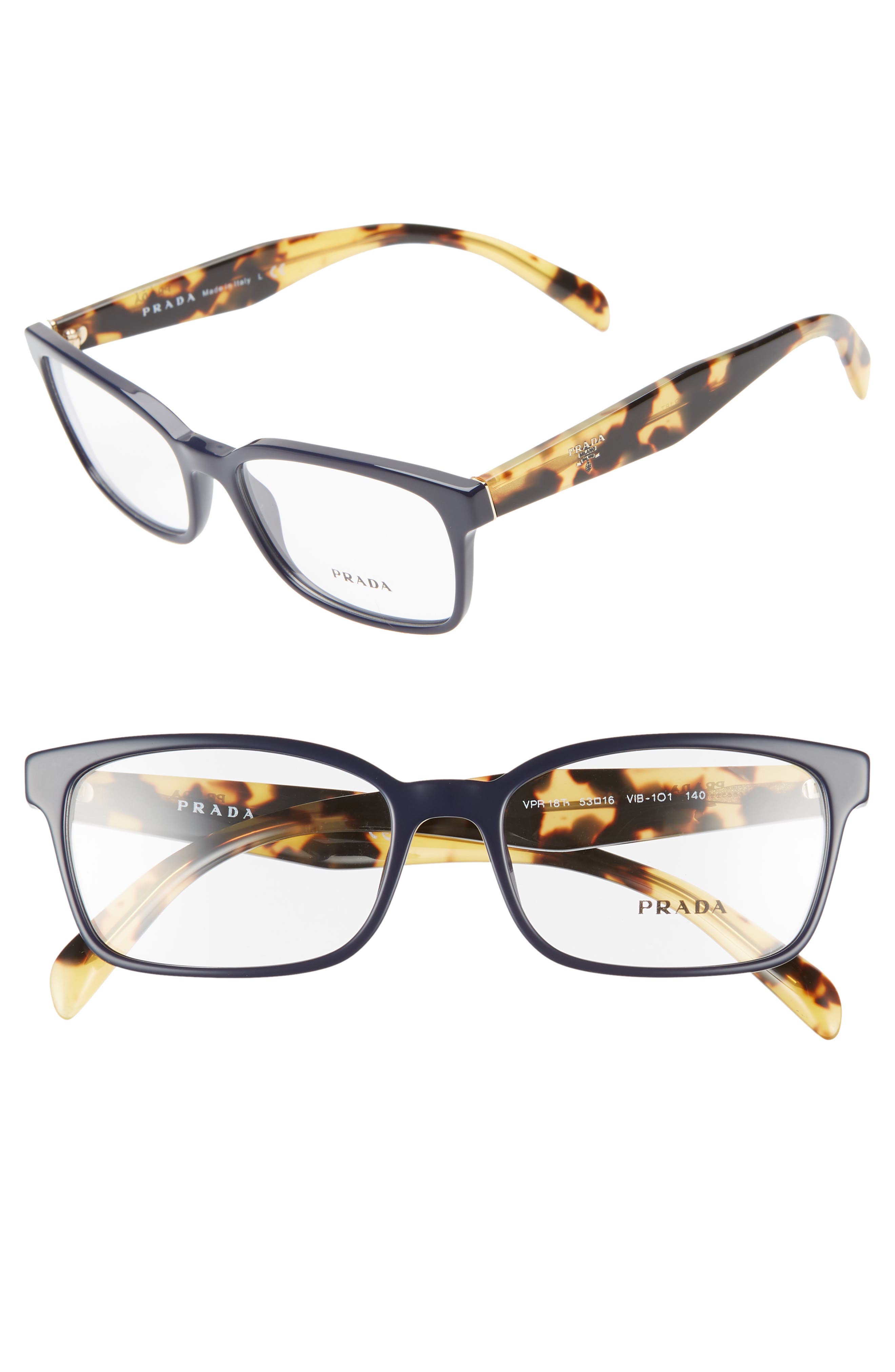 prada women's optical frames