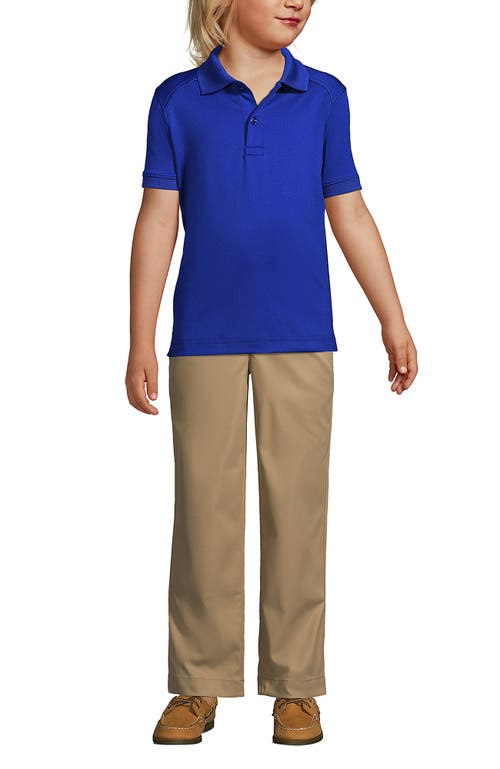 LANDS' END LANDS' END SCHOOL UNIFORM  KIDS SHORT SLEEVE RAPID DRY POLO SHIRT 
