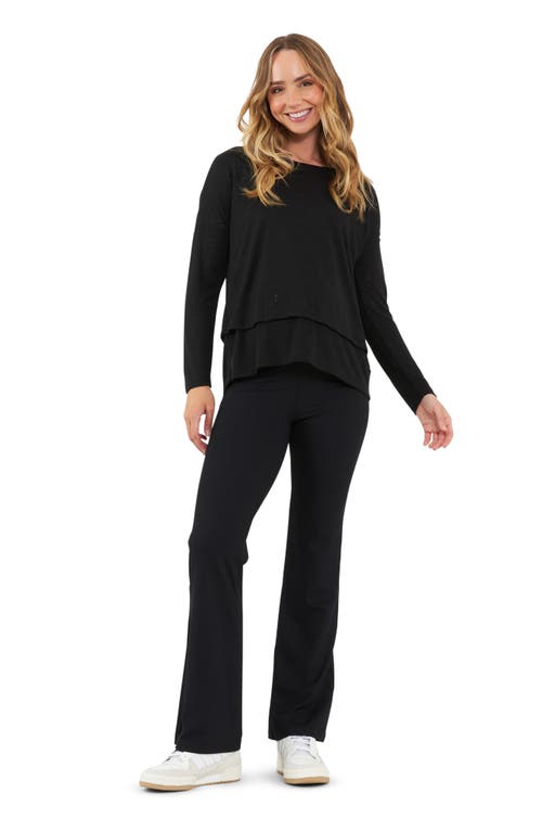 RIPE MATERNITY RIPE MATERNITY JAZMIN LONG SLEEVE MATERNITY/NURSING TOP
