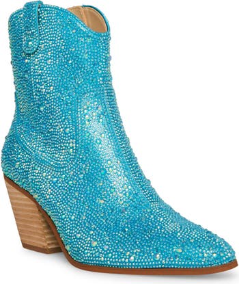 Betsey Johnson Diva Embellished Western Bootie (Women) | Nordstrom