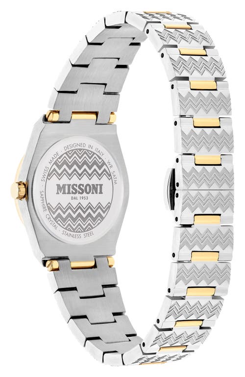 Missoni Women's Milano Two-tone Stainless Steel Bracelet Watch 29mm In Two Tone
