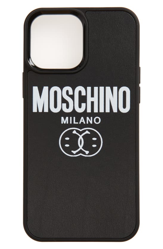 Moschino Iphone 13 Pro Max Case In Black | ModeSens
