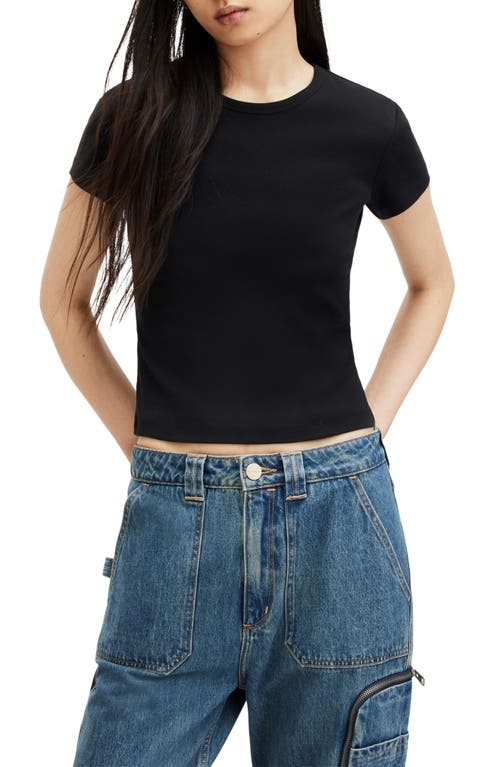 AllSaints Stevie Crop Cotton Rib T-Shirt at Nordstrom, Us