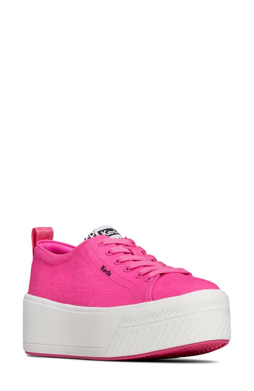 Keds Skyler Platform Sneaker Bright Pink Canvas at Nordstrom,