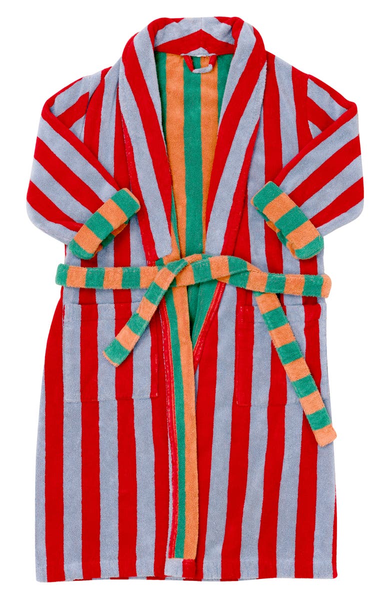 Dusen Dusen Stripe Cotton Bathrobe, Main, color, 