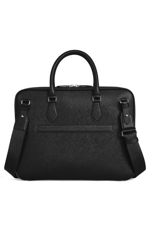 Montblanc Sartorial Medium Leather Document Case In Black