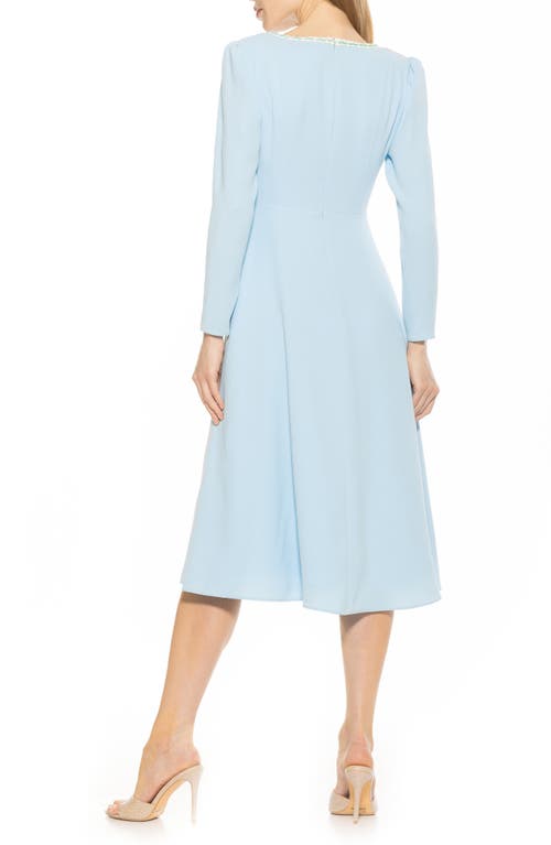 Alexia Admor Zenaida Fit And Flare Dress In Halogen Blue