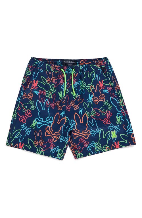 Psycho Bunny Kids' Barrett Swim Trunks In Multi