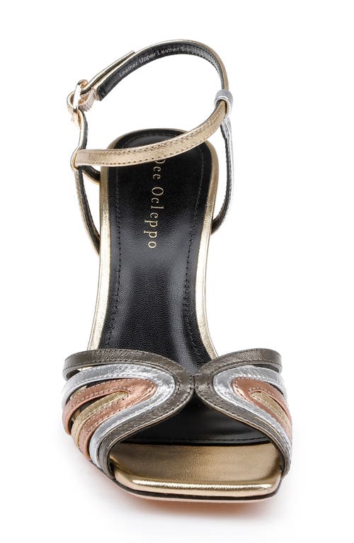 Shop Dee Ocleppo Carmel Ankle Strap Sandal In Metallic Multi