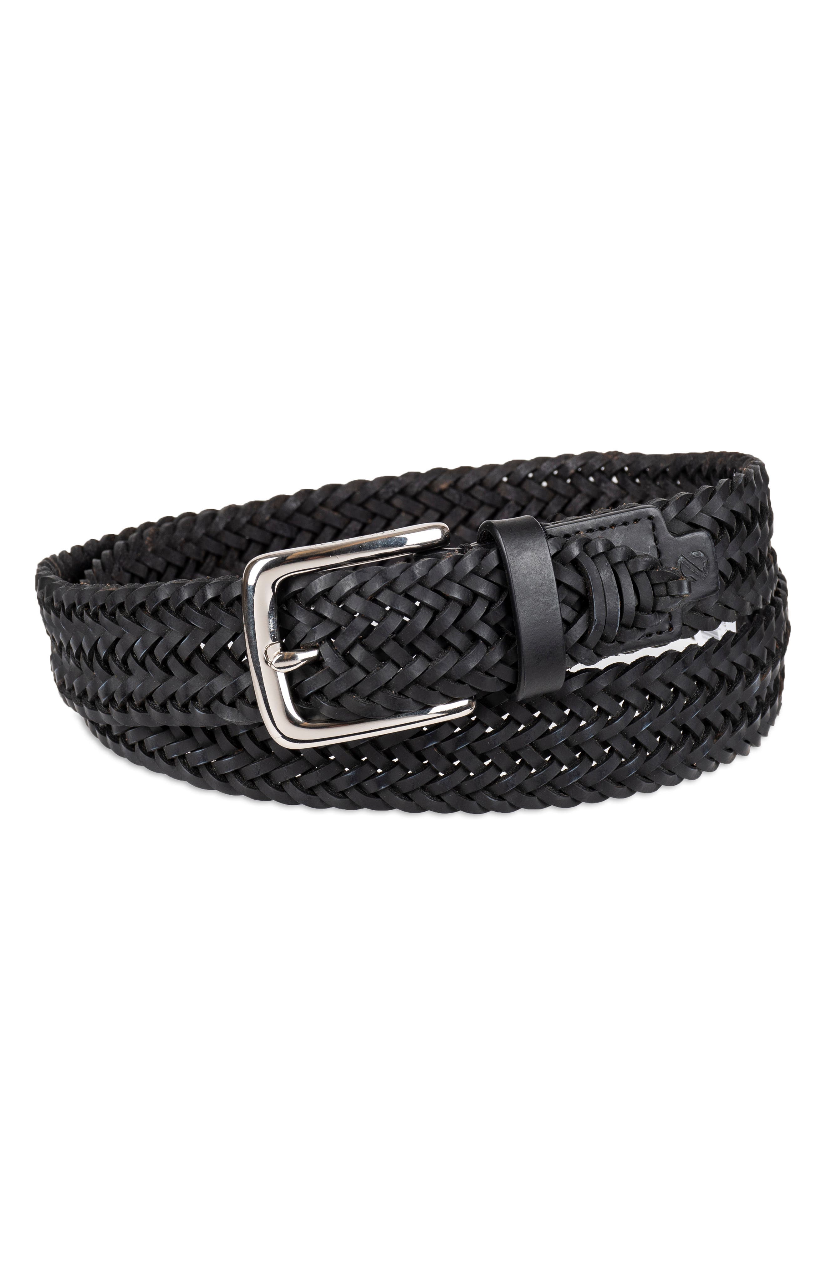 black braided belt women's