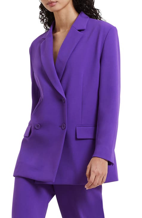Lavender Pants Suit for Women, Office Pant Suit Set for Women, Blazer Suit  Set Womens, High Waist Straight Pants, Blazer and Trousers Women -   Canada