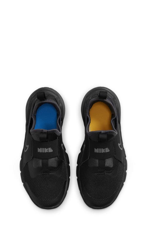 Shop Nike Flex Runner 2 Slip-on Running Shoe In Black/pewter Anthracite/blue