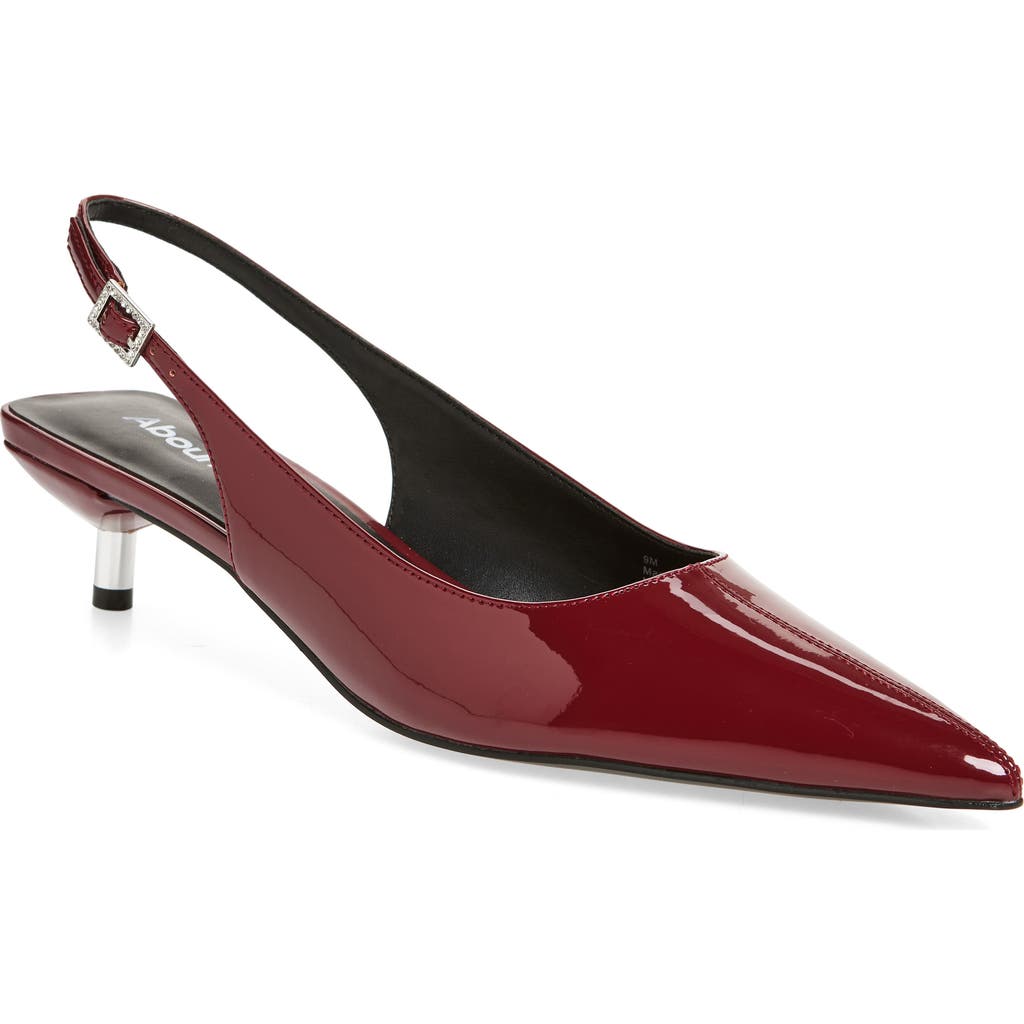 Abound Lidia Slingback Kitten Heel Pump In Red Grape