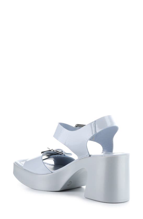 Shop Bos. & Co. Vela Ankle Strap Platform Sandal In Ice Nappalak