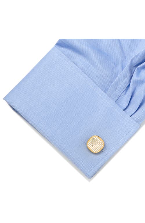 CUFFLINKS, INC CUFFLINKS, INC. PAVÉ GOLDTONE CUFF LINKS 