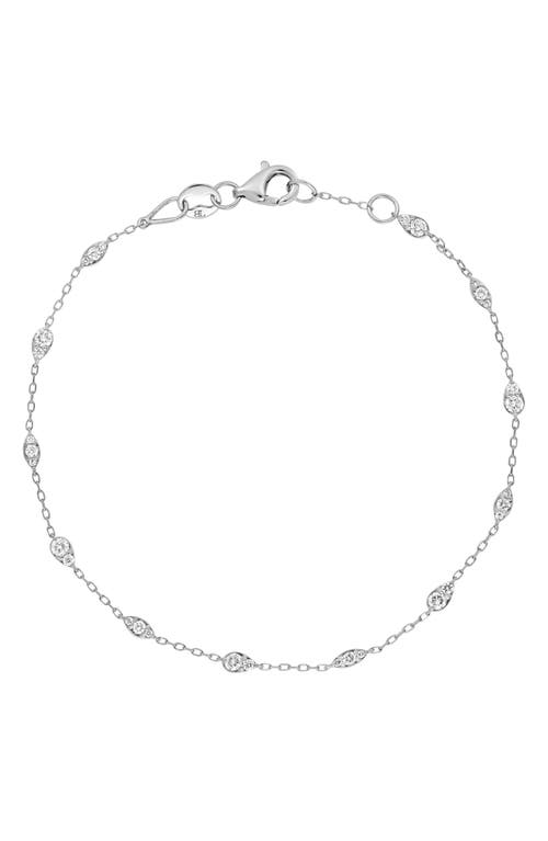 Getty Diamond Line Bracelet in 18K White Gold