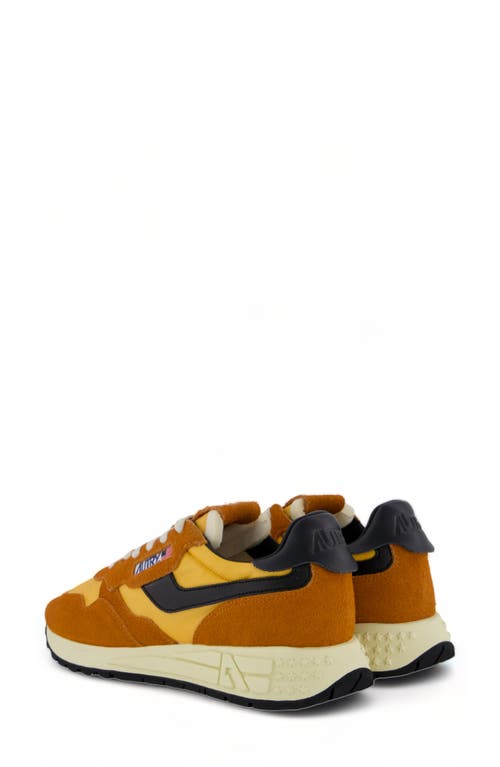 Autry Reelwind Low Sneaker In Hair/ Nylon Sunset/ Blk