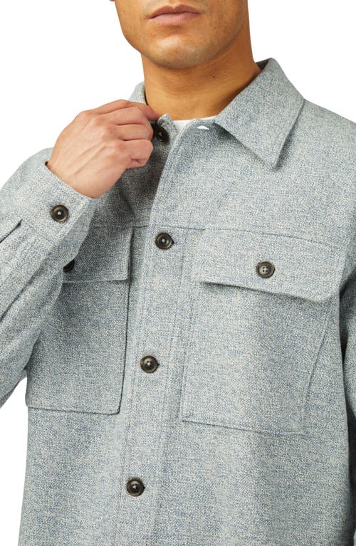 BEN SHERMAN BEN SHERMAN KNIT COTTON BUTTON-UP SHIRT JACKET 