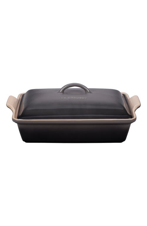 Le Creuset 4-Quart Rectangular Stoneware Casserole with Lid in Oyster at Nordstrom