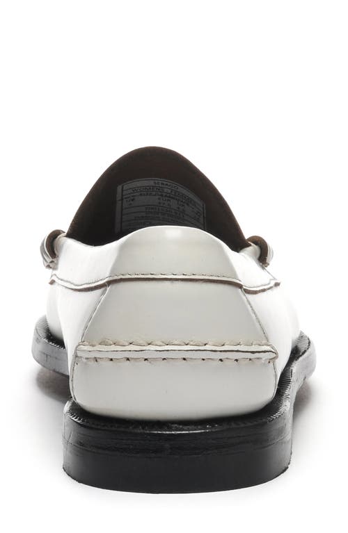 Shop Sebago Classic Dan Penny Loafer In White