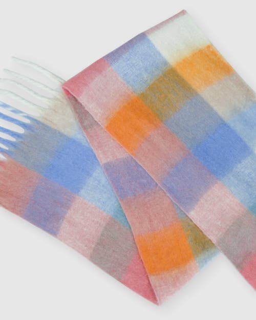 Shop Belle & Bloom Vail Checkered Scarf In Pink