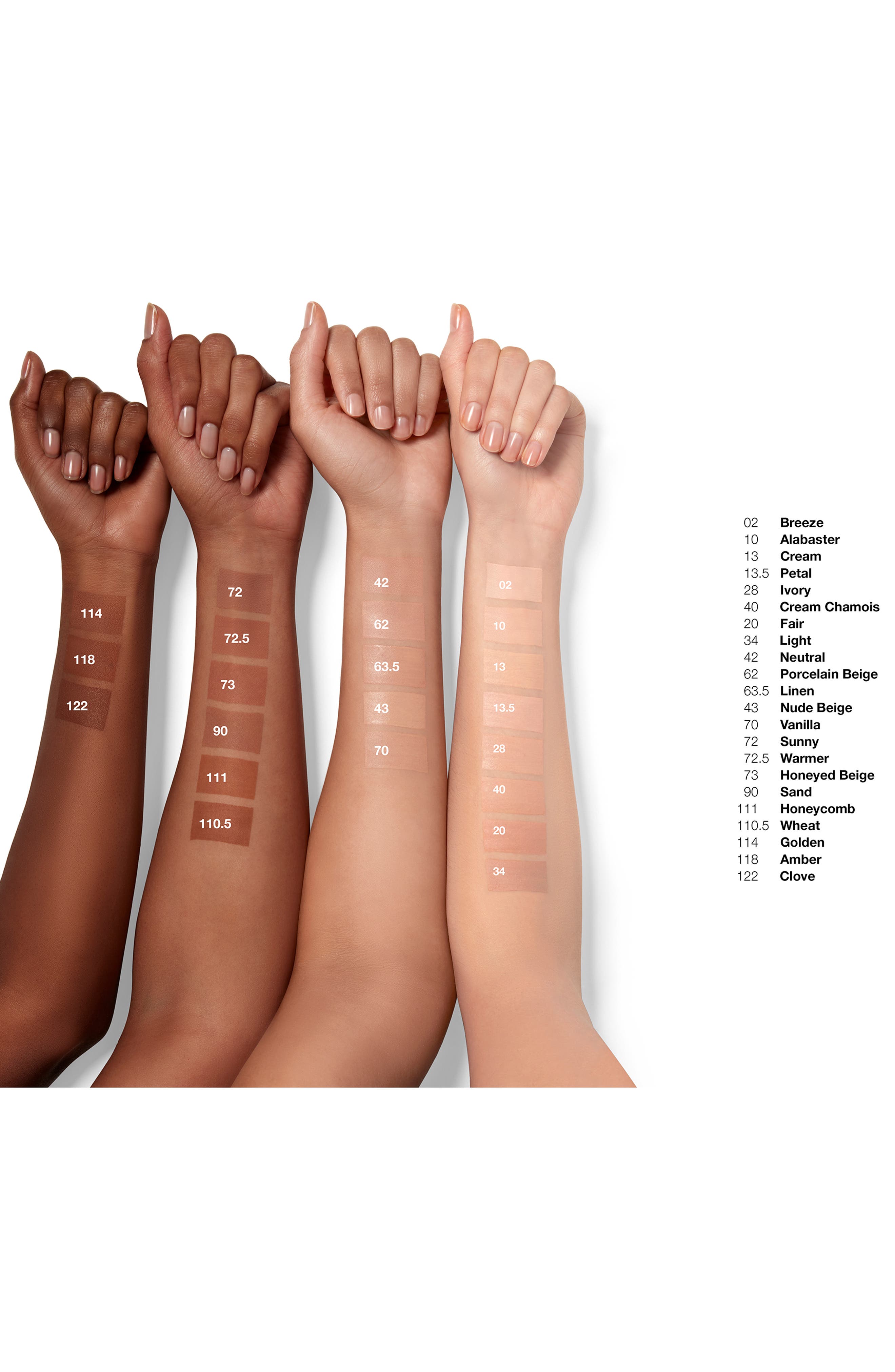 clinique superbalanced silk makeup swatches